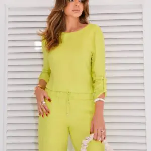 Blusa Botão Brasão Lima Cora Canela