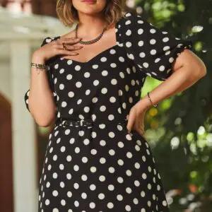 Vestido Yara Preto Poa Savannah