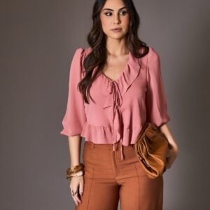 Blusa Brenda Marrom Inicial A