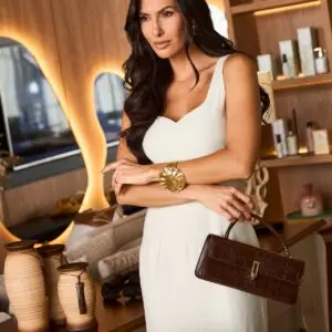 Vestido Lorena Midi Cru Inicial A