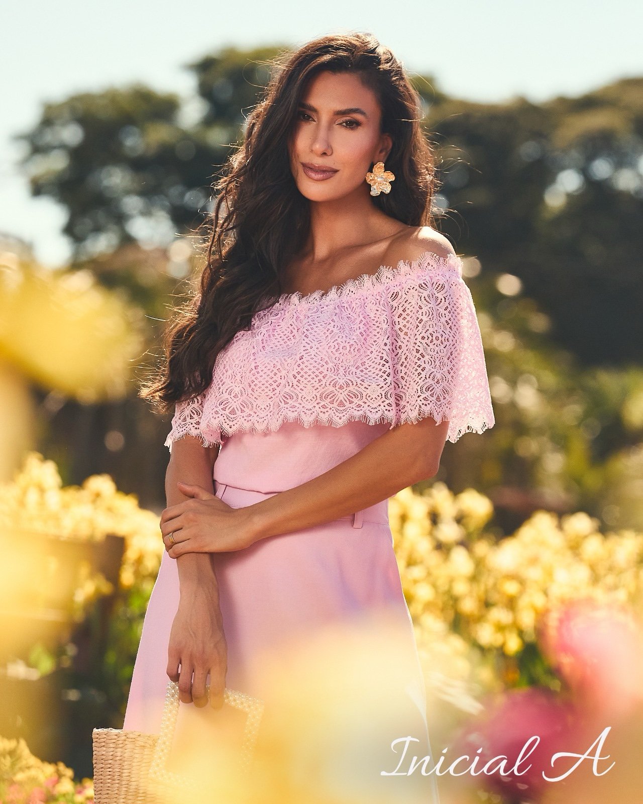 Blusa Ana Clara Rose Inicial A