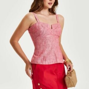 Blusa Beatriz Vermelho Inicial A