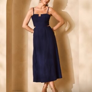 Vestido Virginia Preto Inicial A