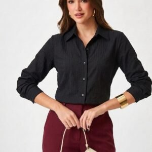 Camisa Emily Preta Inicial A