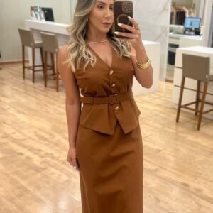 Conjunto Laura Marrom Inicial A