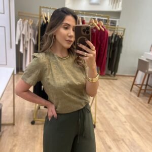 Blusa Giulia Verde Inicial A