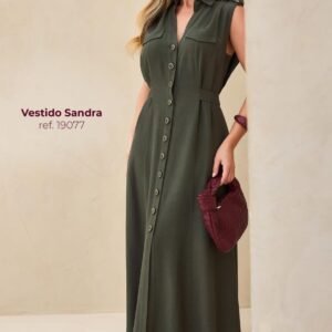 Vestido Sandra Verde Inicial A