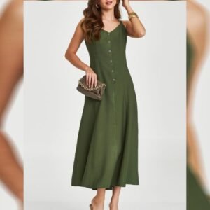 Vestido Melina Verde  Inicial A