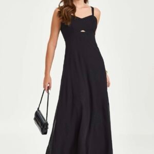 Vestido Larissa Preto Inicial A