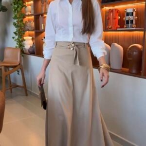 Camisa Gisele Off White Inicial