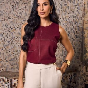 Blusa Lorena Bordo Inicial A