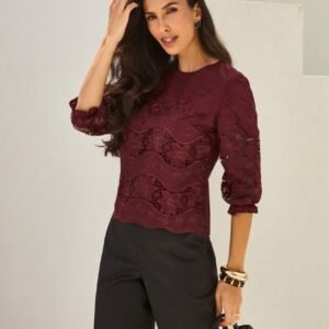 Blusa Renata Bordo Inicial A