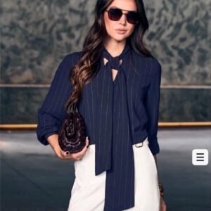 Blusa Marcela Azul Inicial A