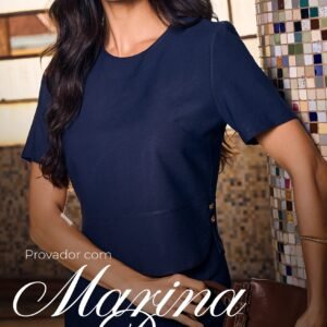 Blusa Natalia Azul Inicial A