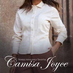 Camisa Joyce Marrom Inicial A