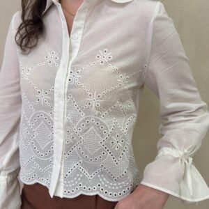 Camisa Sandra Branca Inicial A
